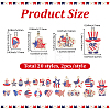 Independence Day Themed Zinc Alloy Enamel Pendants ENAM-BM0001-45-2