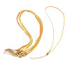 10Pcs Cotton & Metallic Cord Necklace Making NJEW-TAC0055-2