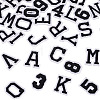 36Pcs 2 Sets 2 Styles Letter A~Z & Number 0~9 Polyester Embroidery Sew On Patches Sets PATC-TA0001-55G-2