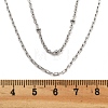 Brass Double Layer Necklaces NJEW-D302-51P-5