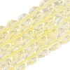 Transparent Crackle Glass Beads Strands GLAA-Q108-03A-01-1