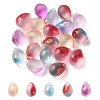 20Pcs 5 Colors Two Tone Transparent Spray Painted Glass Charms GLAA-YW0001-92-2