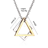 Simple Geometric Pendant Necklace TR3981-4-1