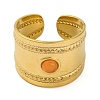 304 Stainless Steel Open Cuff Rings RJEW-K261-03G-2