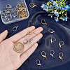 Unicraftale 40Pcs 2 Colors 304 Stainless Steel Leverback Earring Findings with Pendant Bails STAS-UN0038-64-4