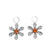 Alloy Rhinestone Leverback Earrings WG7D2DD-01-5