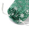 Silver Stamping Christmas Velvet Storage Bags ABAG-Q053-01B-02F-3