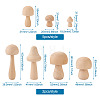 Schima Superba Wooden Mushroom Children Toys WOOD-TA0002-45-8