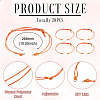 20Pcs Waxed Polyester Cord Bracelet Making AJEW-TAC00085-3
