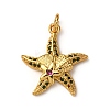 Brass Micro Pave Cubic Zirconia Pendants KK-A265-10B-02G-1