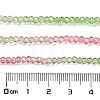 Transparent Painted Glass Beads Strands DGLA-A034-T1mm-A18-3