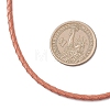 3MM Punk Rock Round Braided Leather Cord Necklaces NJEW-JN05861-02-4