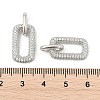 Brass Micro Pave Cubic Zirconia Pendants KK-P300-02P-3