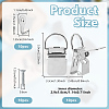 10 Sets Mini Stainless Steel Hook Hangers AJEW-OC0015-99P-2