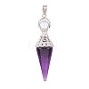 Natural Amethyst Pendants PW-WG6405D-04-1