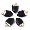 Natural & Synthetic Mixed Gemstone Pointed Pendants G-N326-34-2