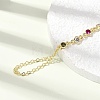 Brass Micro Pave Cubic Zirconia Mittens Bracelets BJEW-C156-01G-3