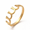 304 Stainless Steel Horseshoe Finger Ring for Women RJEW-K239-08G-3