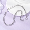 7.5MM 304 Stainless Steel Figaro Chain OT Necklaces NJEW-JN05705-5