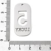 304 Stainless Steel Pendants STAS-D200-02F-P-3