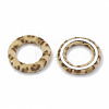 Faux Mink Fur Covered Linking Rings WOVE-N009-02I-2