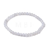 6mm Natural Blue Lace Agate Round Beaded Stretch Bracelets BJEW-JB10855-02-1