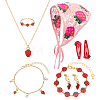 Alloy Necklaces & Braacelets & Clip-on Earrings & Brass Finger Rings & Hair Clips & Head Wrap SJEW-PH00012-1