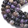Natural Charoite Beads Strands G-C270-O03-08-4