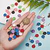 90Pcs 9 Colors Alloy Enamel Pendants ENAM-SZ0001-65-6