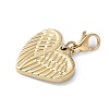 304 Stainless Steel Heart with Wing Pendant Decoration STAS-S165-12G-2