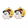 Halloween Theme Alloy Enamel Pendants FIND-E024-03LG-1