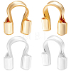100Pcs 2 Colors Brass Wire Guardian KK-BBC0028-58A-1