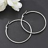 Tarnish Resistant 304 Stainless Steel Big Hoop Earrings LS-EJEW-F105-06P-2