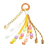 Polyester & Spandex Cord Pendant Decorations HJEW-YW00411-04-1
