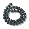 Grade A Natural Black Agate Beads Strands LS-G447-5-3