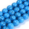 Synthetic Turquoise Beads Strand TURQ-H063-10mm-03-1