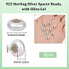 8Pcs 925 Sterling Silver Spacer Beads STER-BC0001-61B-2
