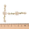 Brass Pave Cubic Zirconia Connector Charms KK-Z139-02G-02-3