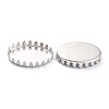 Non-Tarnish 304 Stainless Steel Cabochon Settings STAS-Y001-07B-P-3