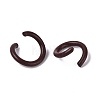 Spray Painted Iron Open Jump Rings IFIN-T017-04B-02-3