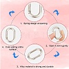 Zinc Alloy Spring Gate Rings FIND-SP0001-12B-6