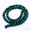 Synthetic Chrysocolla Beads Strands G-I199-34-4mm-2