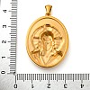 Religion Golden Tone 304 Stainless Steel Pendants STAS-K289-01G-09-3