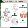 6Pcs Alloy Lapel Pin Backs JEWB-DC0001-23P-4