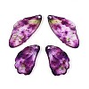 Transparent Epoxy Resin Pendants RESI-T057-30E-2