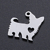 Non-Tarnish 201 Stainless Steel Silhouette Charms STAS-N090-JN853-1-2