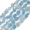 Raw Rough Natural Aquamarine Beads Strands G-D101-A13-2