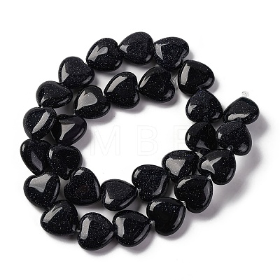 Synthetic Blue Goldstone Beads Strands G-I372-A12-02-1