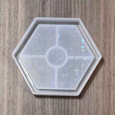 Silicone Laser Effect Cup Mat Molds X-DIY-C061-03A-1