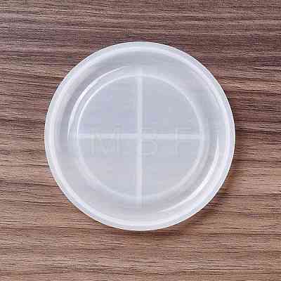 DIY Flat Round Cup Mat Silicone Molds DIY-E055-48-1